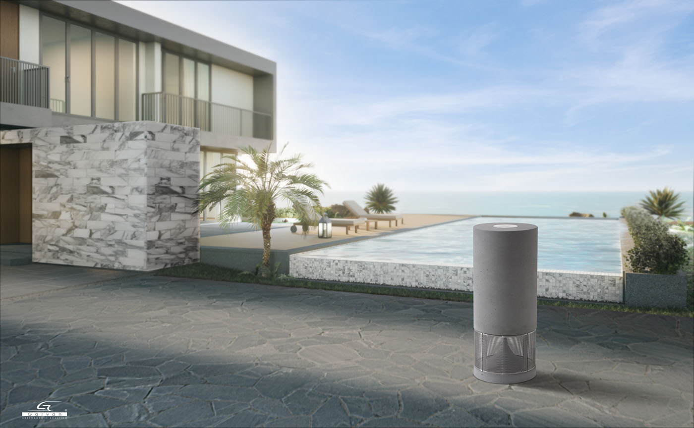 Altavoz de suelo para piscina